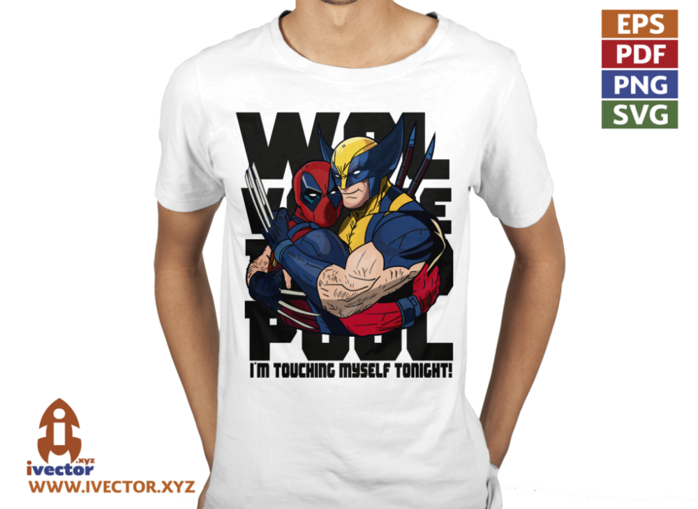 WOLVERINE-DEAD-POOL-BLACK-VECTOR-EDITABLE-01-P2 WOLVERINE DEAD POOL BLACK VECTOR EDITABLE