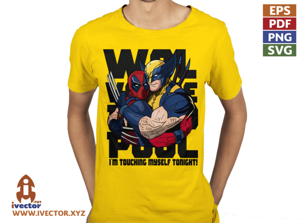 WOLVERINE-DEAD-POOL-BLACK-VECTOR-EDITABLE-01-P3 WOLVERINE DEAD POOL BLACK VECTOR EDITABLE