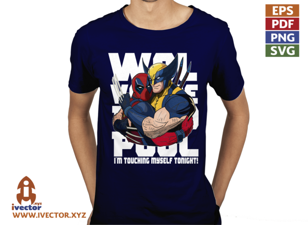 WOLVERINE-DEAD-POOL-WHITE-VECTOR-EDITABLE-01-P2 WOLVERINE DEAD POOL WHITE VECTOR EDITABLE