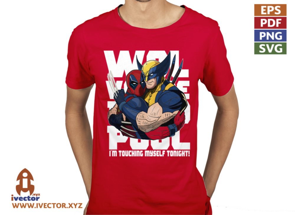 WOLVERINE-DEAD-POOL-WHITE-VECTOR-EDITABLE-01-P3 WOLVERINE DEAD POOL WHITE VECTOR EDITABLE
