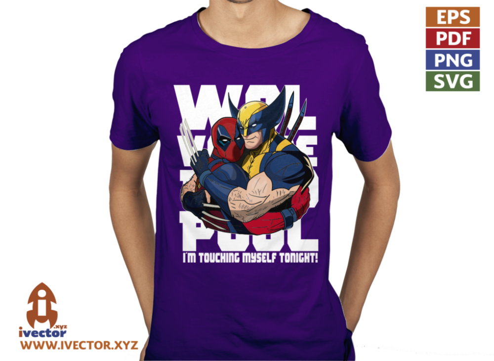 WOLVERINE-DEAD-POOL-WHITE-VECTOR-EDITABLE-01-P4 WOLVERINE DEAD POOL WHITE VECTOR EDITABLE