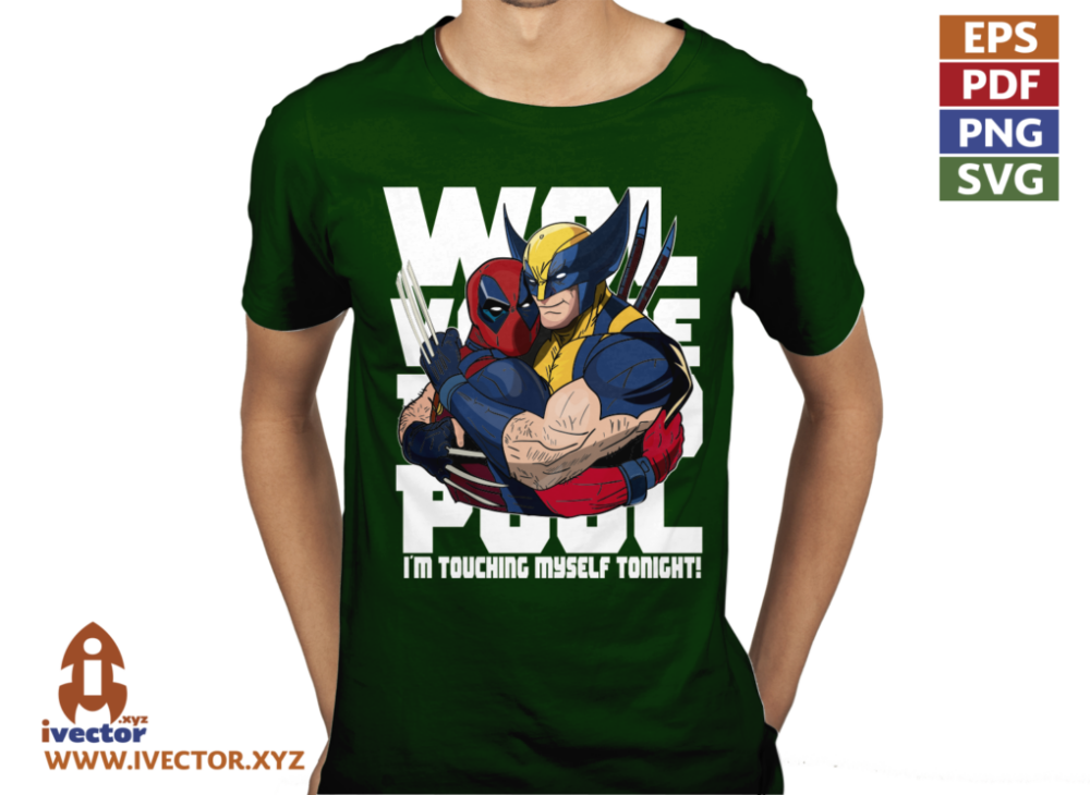 WOLVERINE-DEAD-POOL-WHITE-VECTOR-EDITABLE-01-P5 WOLVERINE DEAD POOL WHITE VECTOR EDITABLE