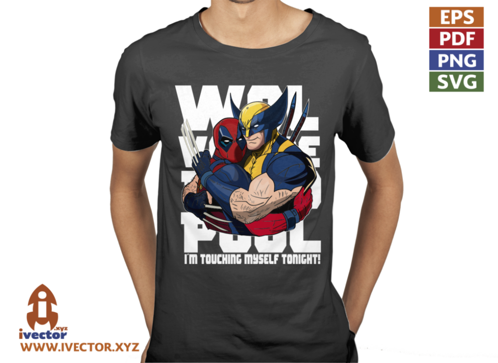 WOLVERINE-DEAD-POOL-WHITE-VECTOR-EDITABLE-01-P6 WOLVERINE DEAD POOL WHITE VECTOR EDITABLE