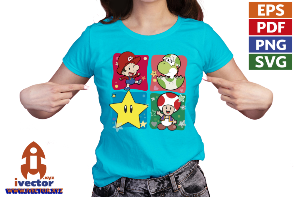YOSHI-SUPER-MARIO-BROS-RECUADROS-EPS-PDF-EDITABLE_playera4 YOSHI SUPER MARIO BROS RECUADROS EPS PDF EDITABLE