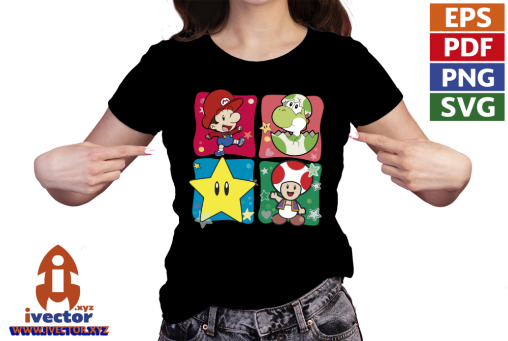 YOSHI-SUPER-MARIO-BROS-RECUADROS-EPS-PDF-EDITABLE_playera6 YOSHI SUPER MARIO BROS RECUADROS EPS PDF EDITABLE