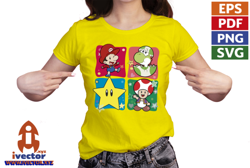 YOSHI-SUPER-MARIO-BROS-RECUADROS-EPS-PDF-EDITABLE_playera7 YOSHI SUPER MARIO BROS RECUADROS EPS PDF EDITABLE