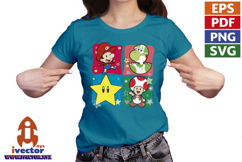 YOSHI-SUPER-MARIO-BROS-RECUADROS-EPS-PDF-EDITABLE_playera9 YOSHI SUPER MARIO BROS RECUADROS EPS PDF EDITABLE