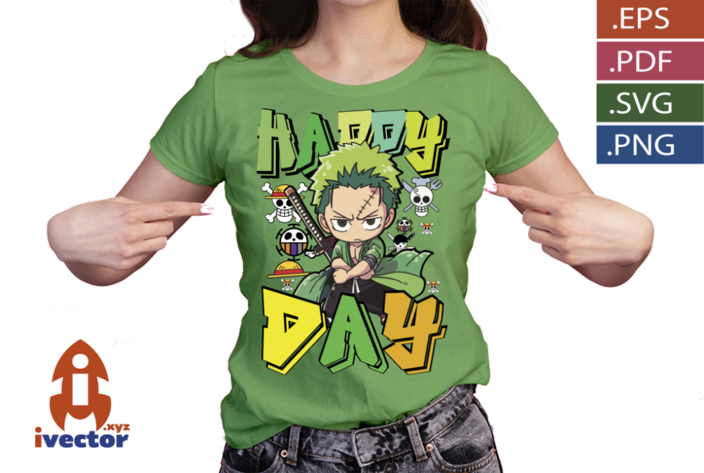 ZORO-ONE-PIECE-HAPPY-DAY-VECTOR-EDITABLE_P1 ZORO ONE PIECE HAPPY DAY VECTOR EDITABLE