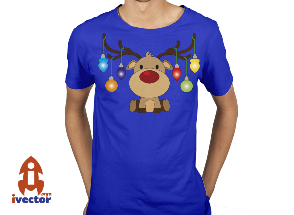 azul-6-1024x748 Reno con esferas navideñas vector editable EPS