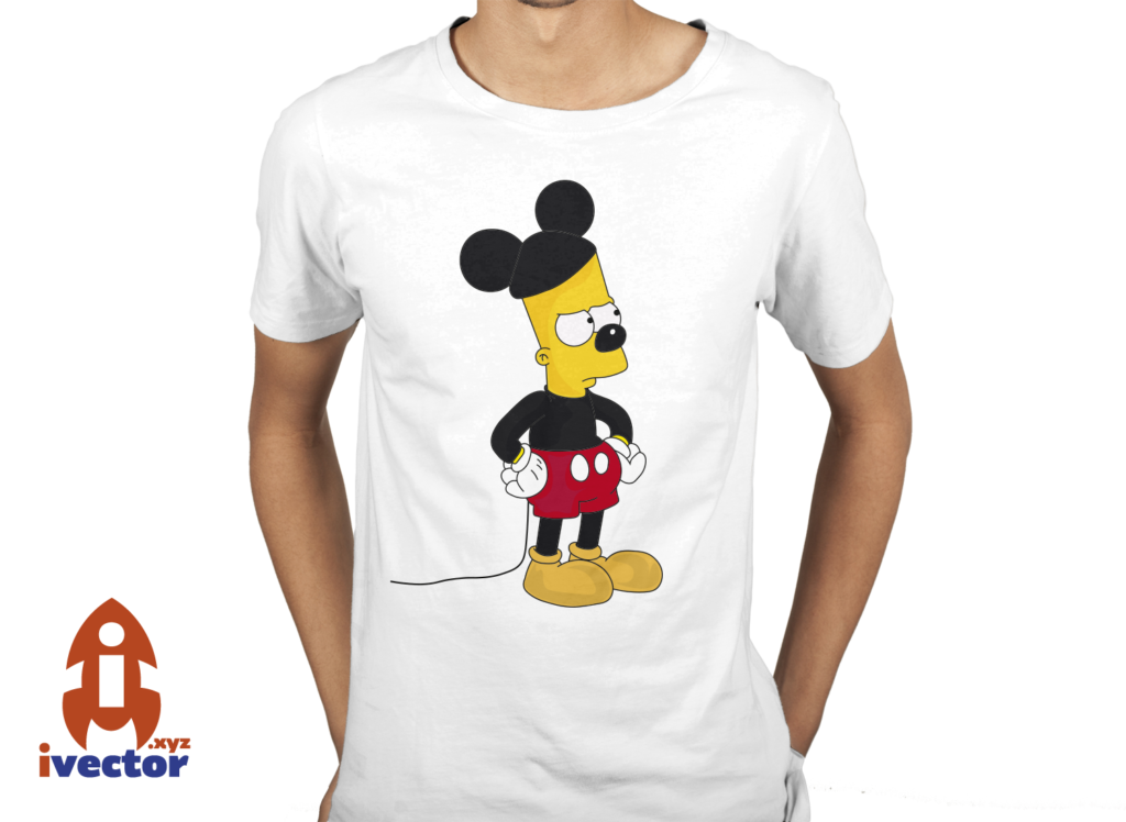 bart-mickey-playera-1-1024x748 Bart Mickey Mouse Vector Eps Pdf