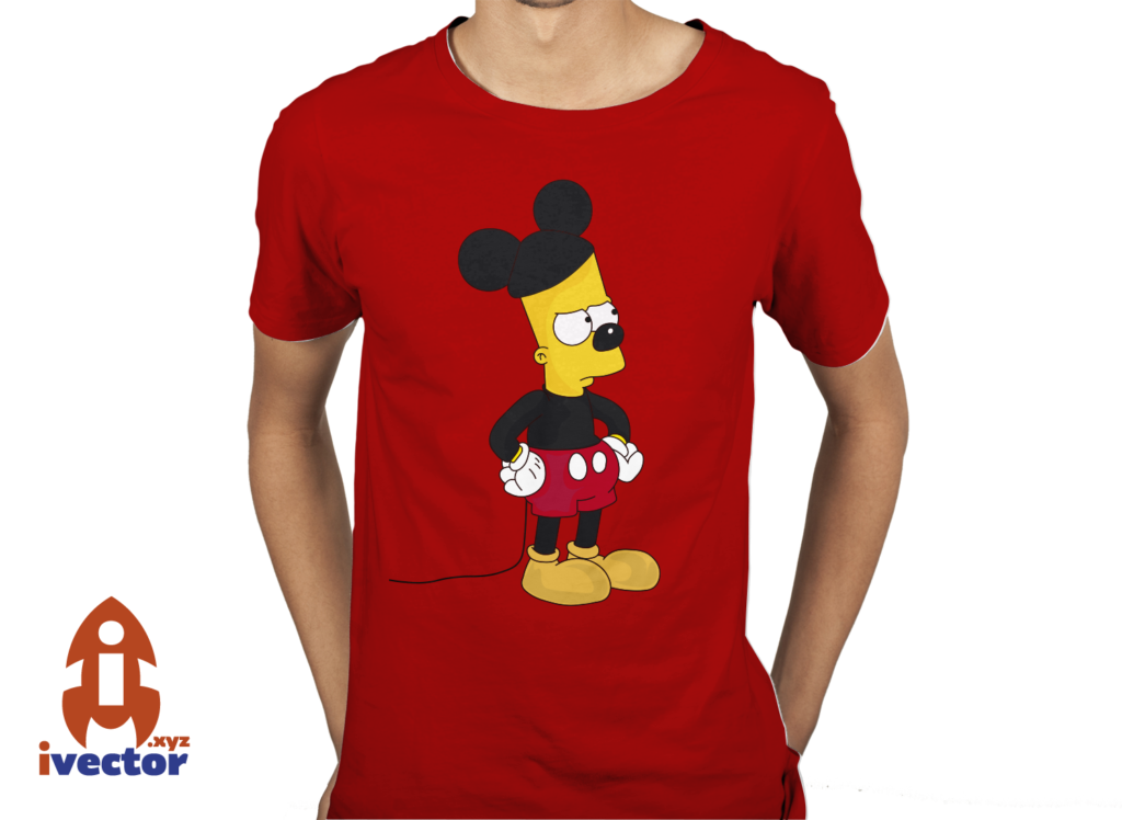 bart-mickey-playera-2-1024x748 Bart Mickey Mouse Vector Eps Pdf
