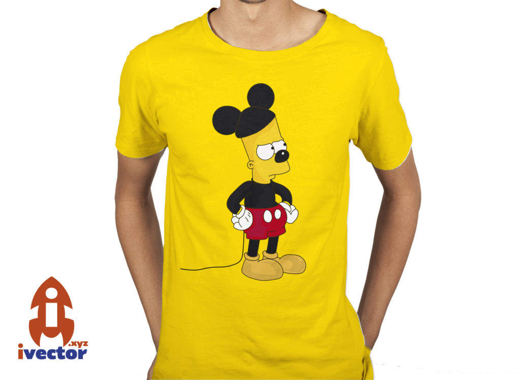 bart-mickey-playera-3-1024x748 Bart Mickey Mouse Vector Eps Pdf