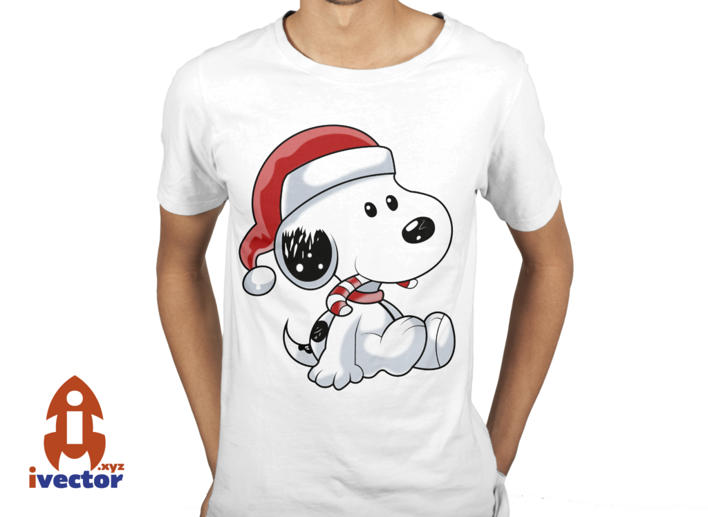 bkanco-1024x748 Snoopy Navideño vector editable EPS