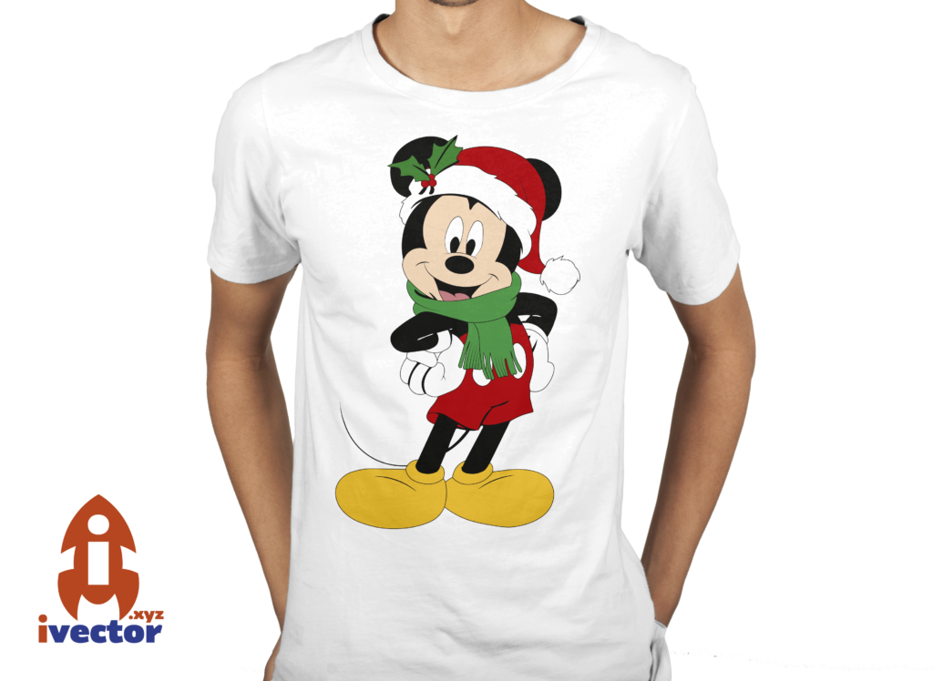 blanco-4-1024x748 Mickey Mouse Navideño Vector EPS