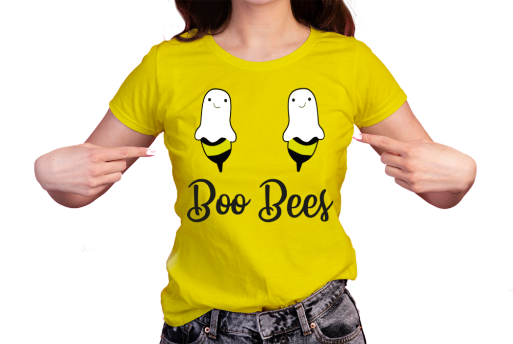 buu-bees-vector-abeja-halloween-dia-de-muertos-vector-PLAYERA2 Abejas Fantasma vector Boo Bees vector eps