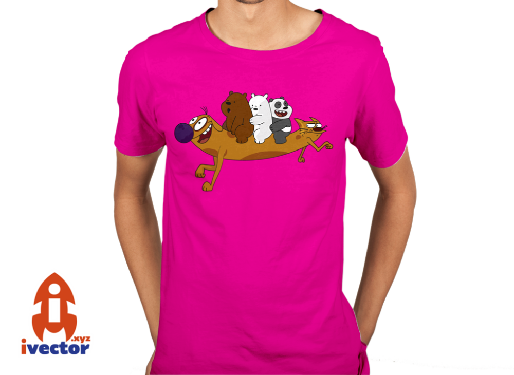 catdog-escandalosos-fucsia CatDog y Escandalosos Vector