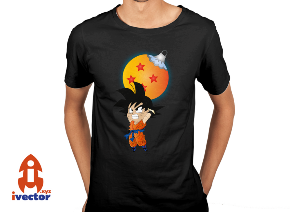 goku-esfera-navidena-gris GOKÚ ESFERA NAVIDEÑA VECTOR EDITABLE EPS PDF
