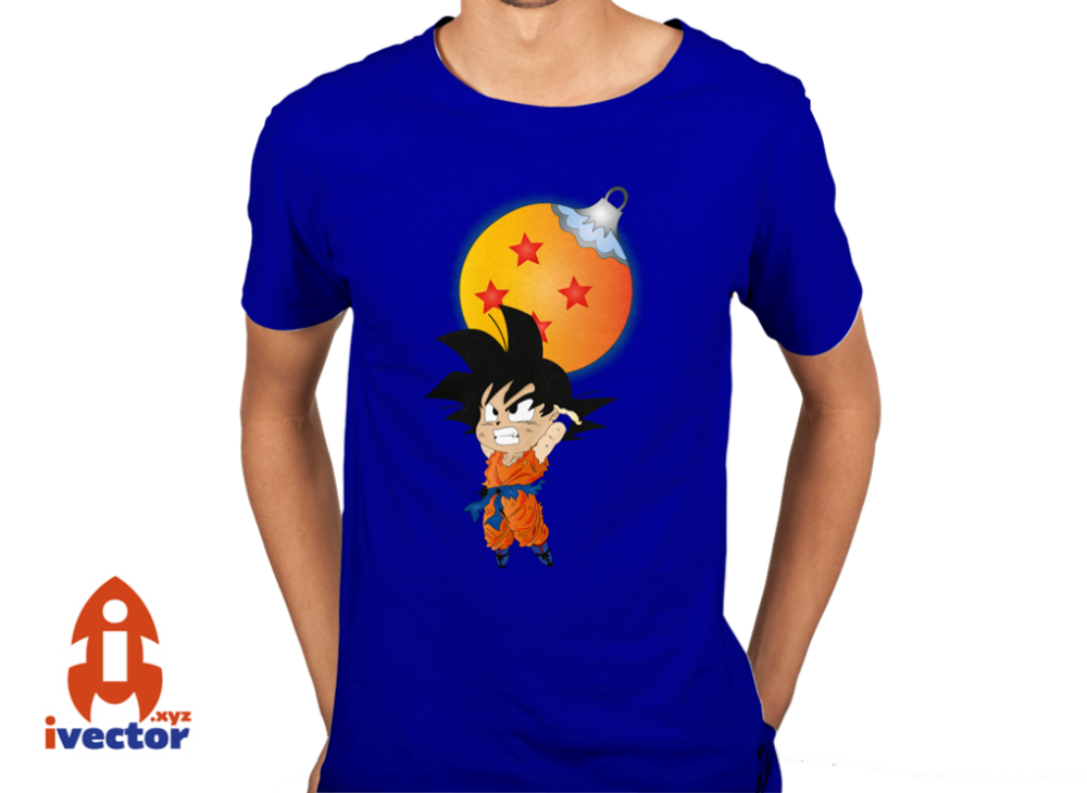 goku-esfera-navidena-roja GOKÚ ESFERA NAVIDEÑA VECTOR EDITABLE EPS PDF