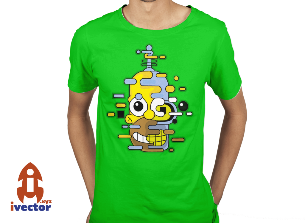 homero-and-blender-playera3-1024x748 Homero and Blender Vector Eps PDF