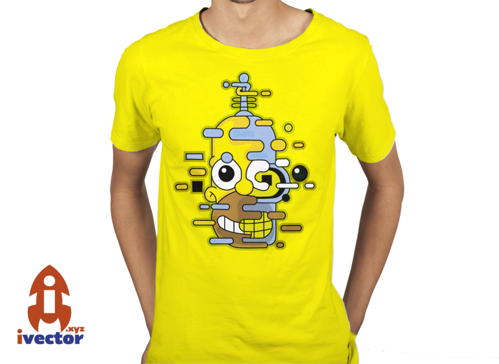 homero-and-blender-playera5-1024x748 Homero and Blender Vector Eps PDF