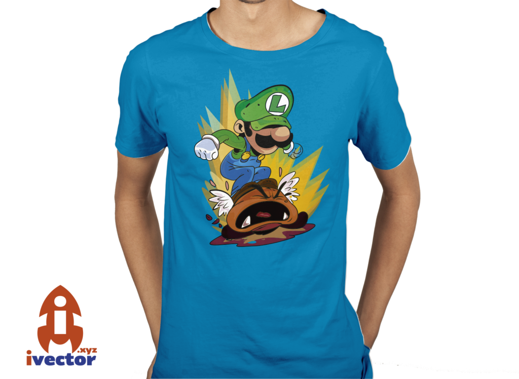 luigi-bros-anime-tortuga-eps-pdf-vector-playera2-1024x748 LUIGI BROSS TORTUGA VECTOR EPS SUPERMARIO