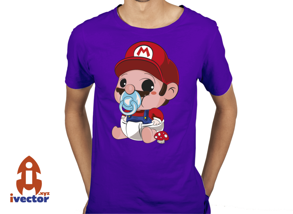 mario-baby-bro-morada-1024x748 Mario Baby Bros Vector Editable
