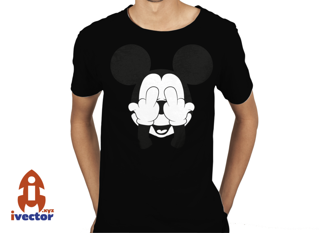 mickey-obseno-playera1-1024x748 Mickey Mouse Seña Obcena vector