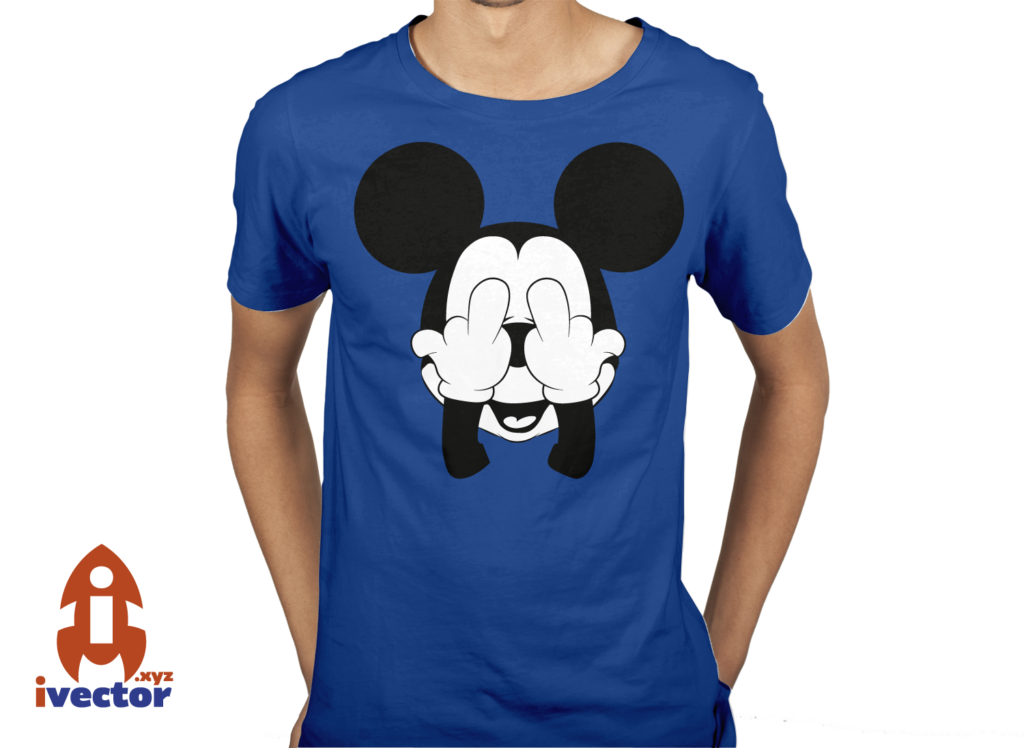 mickey-obseno-playera4-1024x748 Mickey Mouse Seña Obcena vector