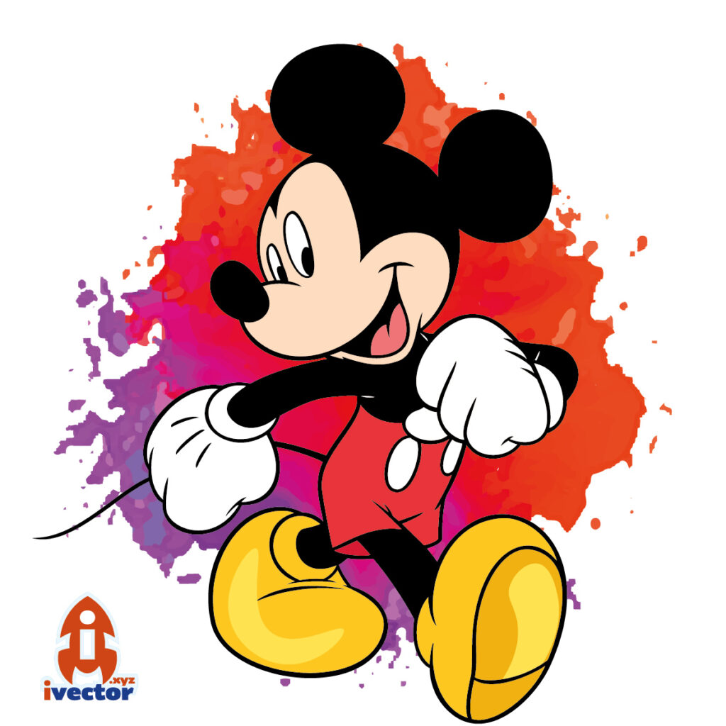 mickey-tinta-vector-01-1024x1024 Mickey Mouse fondo tinta vector