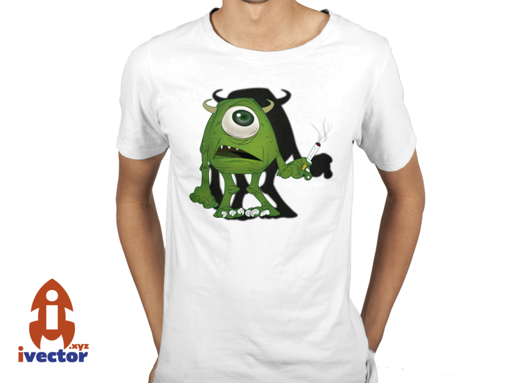 mike-wasosky-playera-1-1024x748 Mike Wazowski fumando vector eps PSD