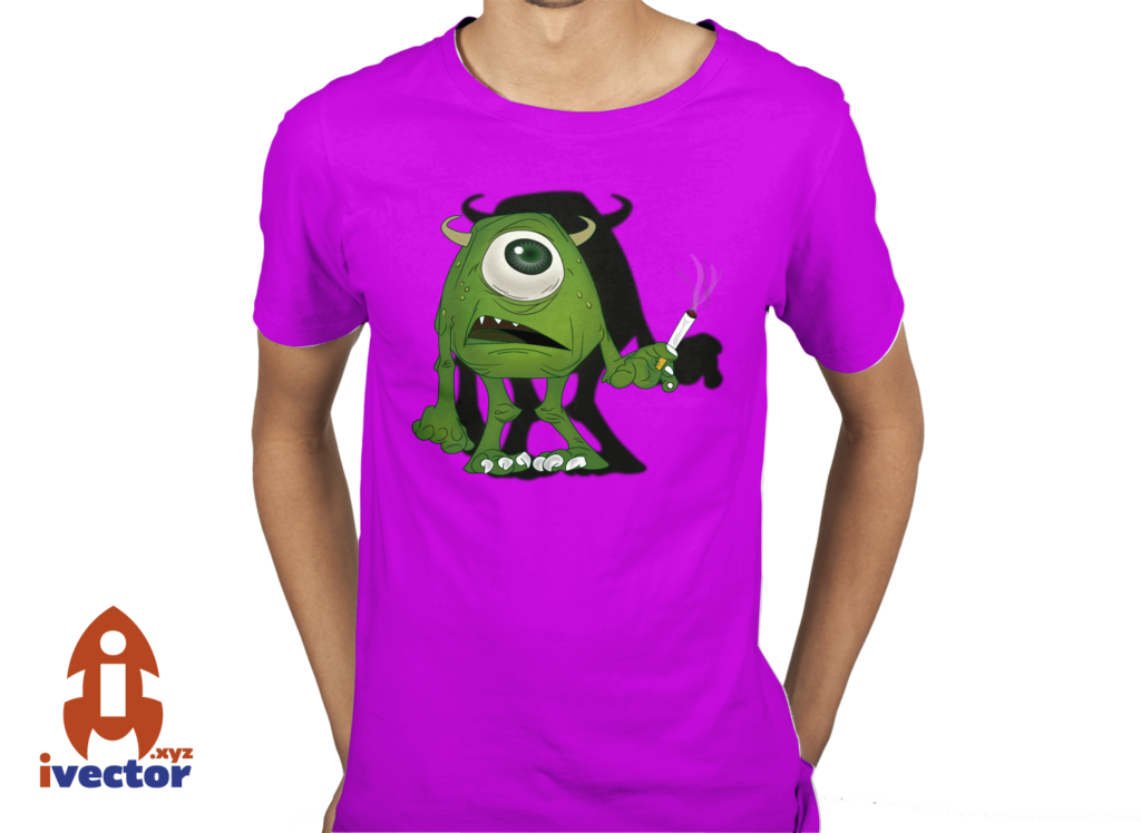 mike-wasosky-playera-5-1024x748 Mike Wazowski fumando vector eps PSD