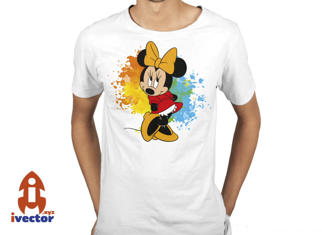 minnie-tinta-vector-playera-1024x748 Minnie Mouse Linda Vector Eps