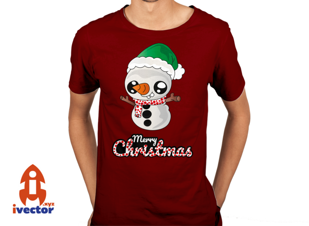 muneco-vector2 Muñeco de Nieve Navideño | Vector Navidad