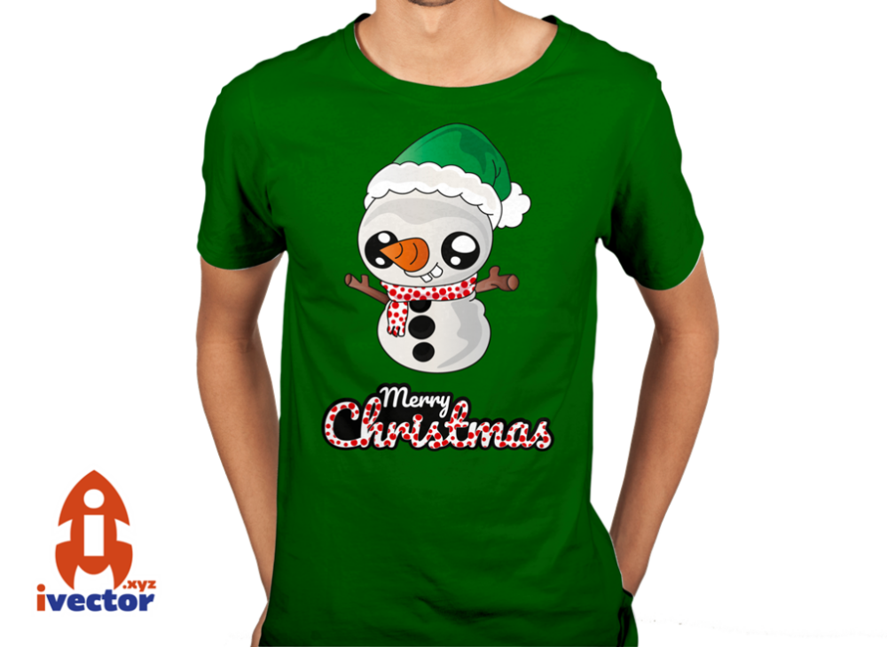 muneco-vector3 Muñeco de Nieve Navideño | Vector Navidad