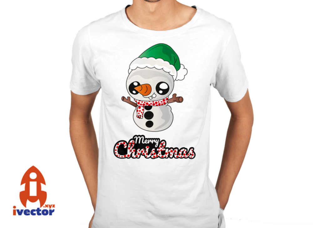 muneco-vector4 Muñeco de Nieve Navideño | Vector Navidad