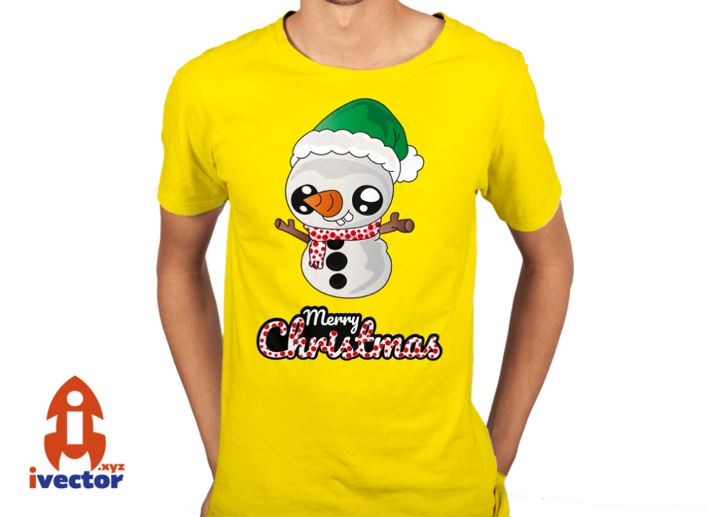 muneco-vector5 Muñeco de Nieve Navideño | Vector Navidad