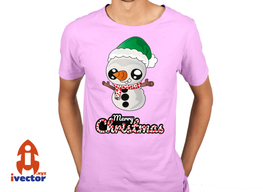 muneco-vector6 Muñeco de Nieve Navideño | Vector Navidad