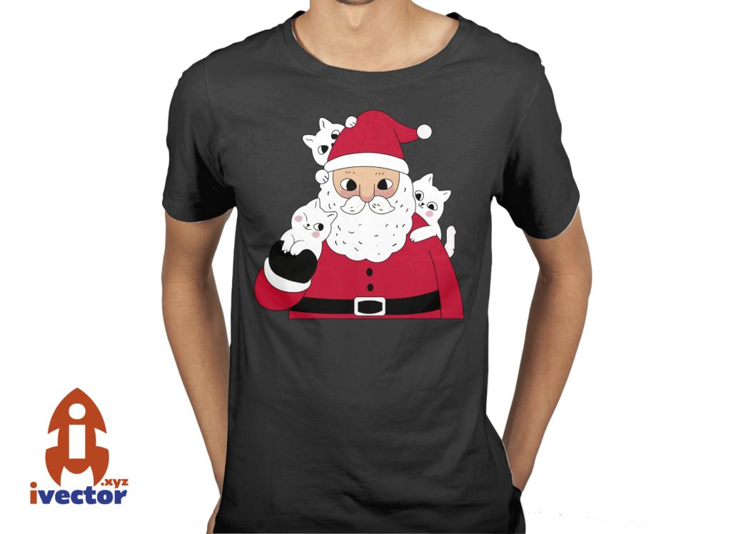 negro-1-1024x748 Vector de Santa Claus, Navidad