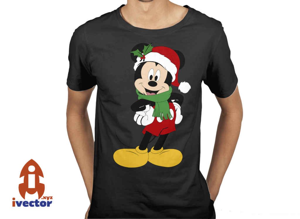 negro-6-1024x748 Mickey Mouse Navideño Vector EPS