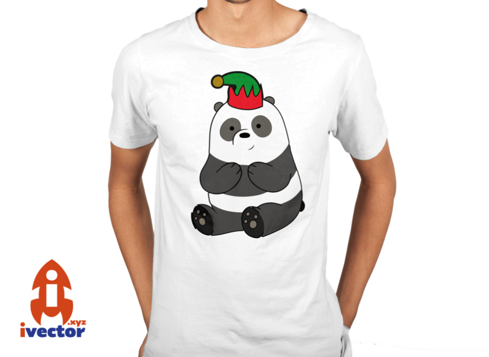 osonavidadblancopand Panda Navideño The Bears|  Vector Navidad