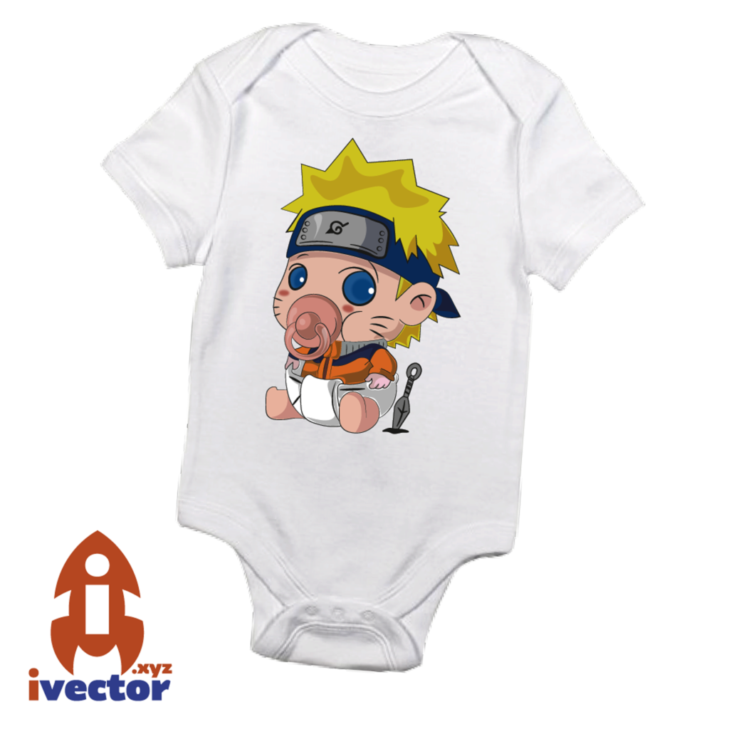 Naruto Bebé Pañalero Vector - Ivector Plantillas