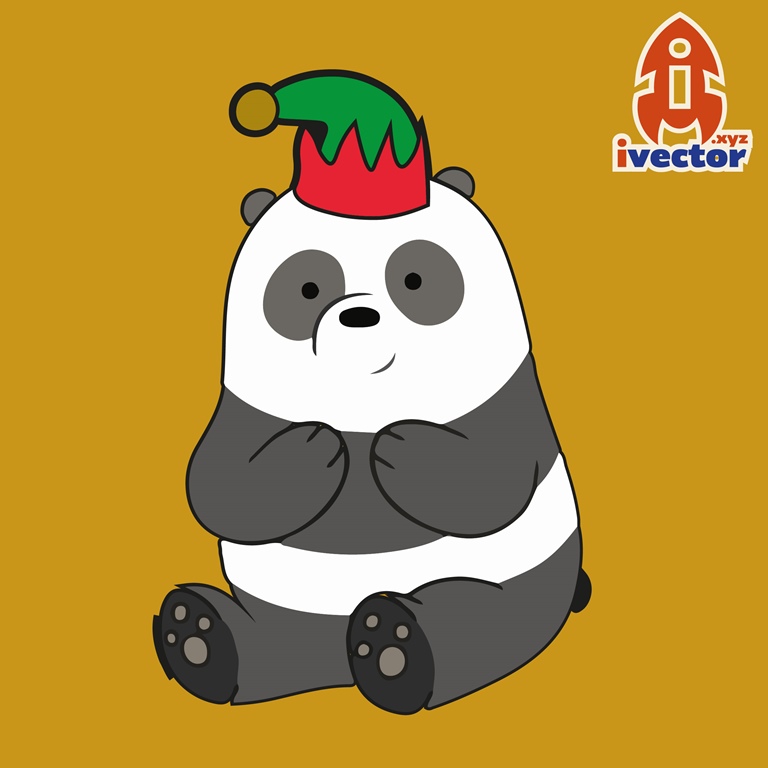 panda-navidad-01 Panda Navideño The Bears|  Vector Navidad