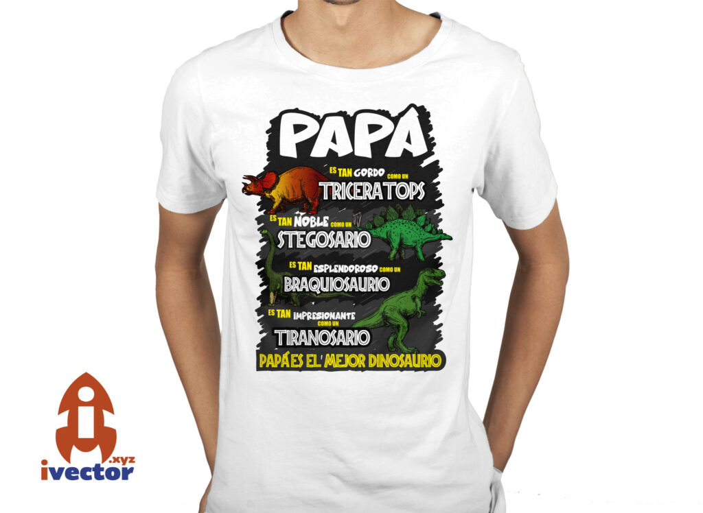 papa-es-el-mejor-dinosaurio-playera-4-1024x748 PAPÁ ES EL MEJOR DINOSARIO VECTOR EPS PDF
