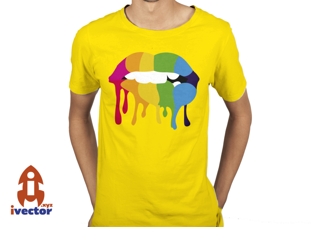 playera-beso-4-1024x748 Labios Coloridos vector corte vinil Eps PDF