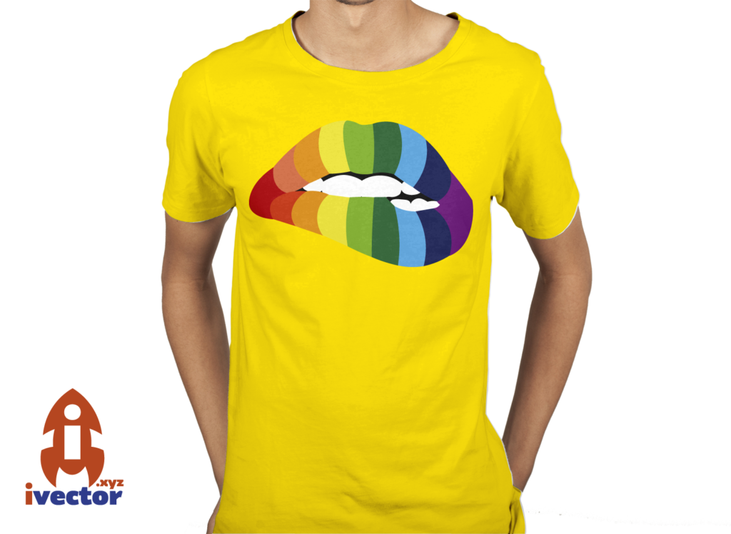 playera-beso-5-1024x748 Labios Coloridos vector corte vinil Eps PDF