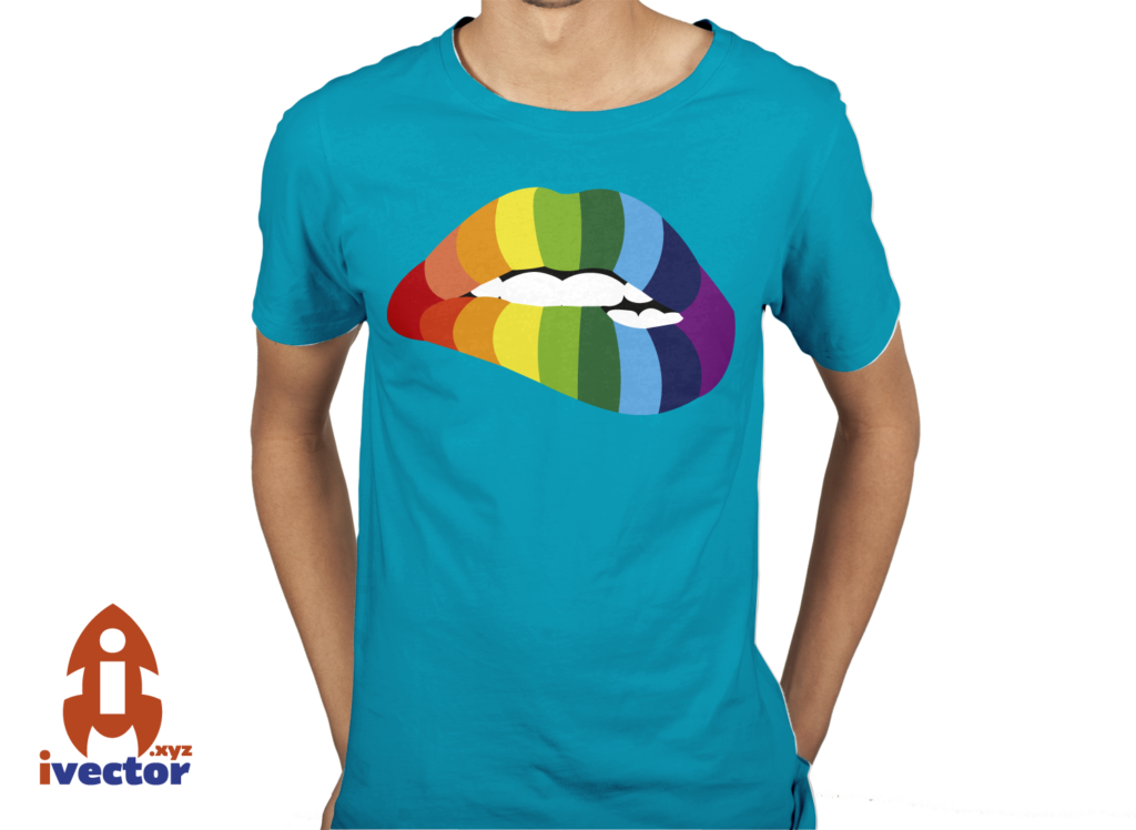 playera-beso-6-1024x748 Labios Coloridos vector corte vinil Eps PDF