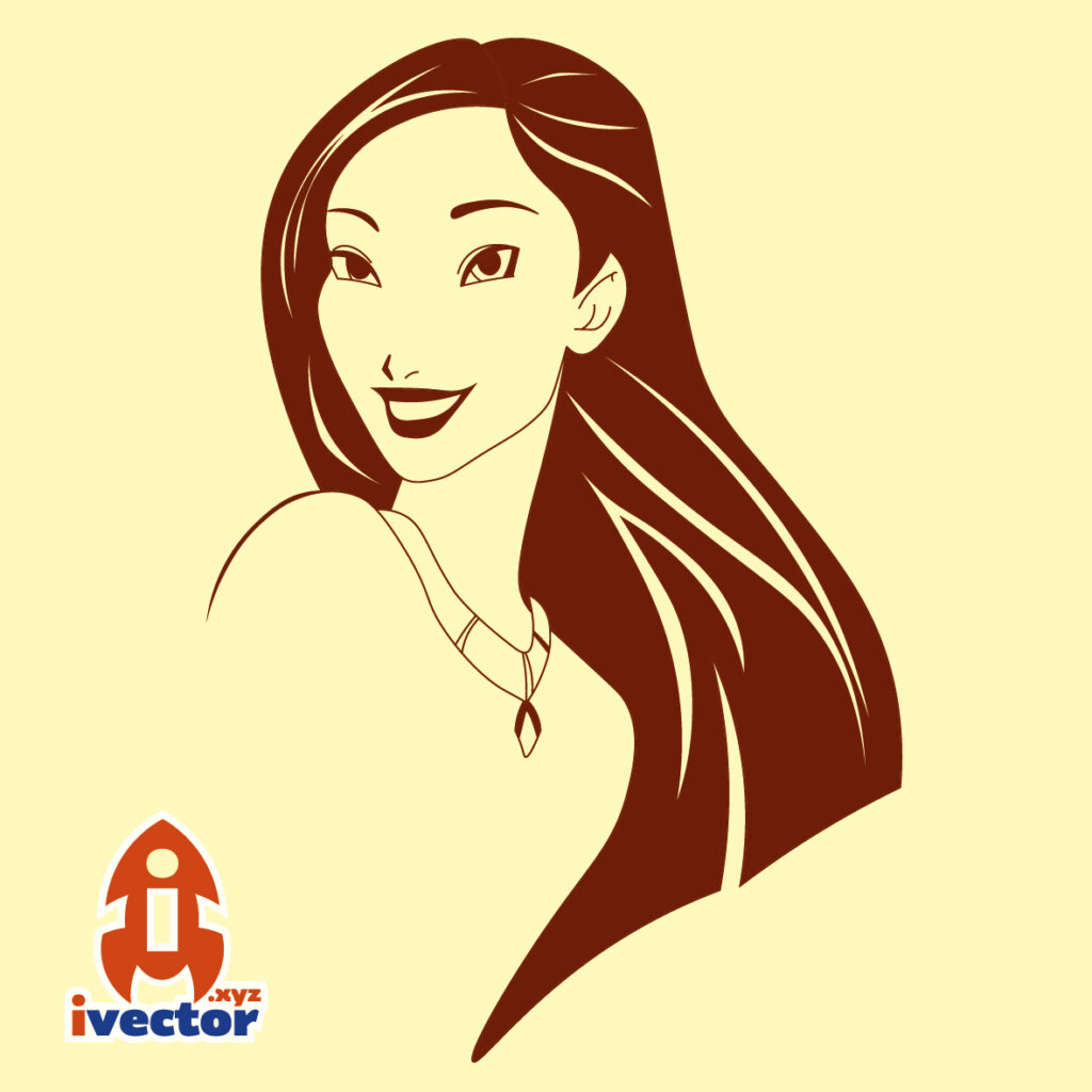 pocahontas-corte-vinil-01-1024x1024 Princesa Pocahontas Corte Vinil Vector