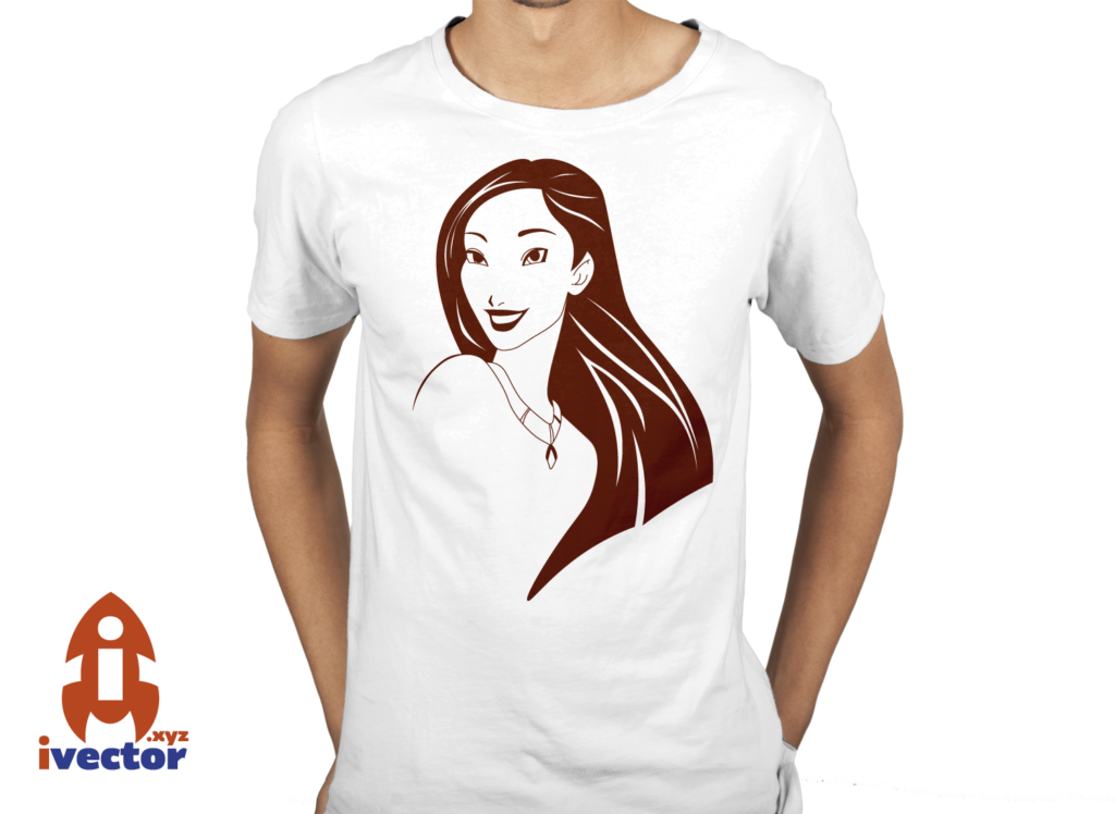 pricesa-pocahontas-vector-vinil-1024x748 Princesa Pocahontas Corte Vinil Vector