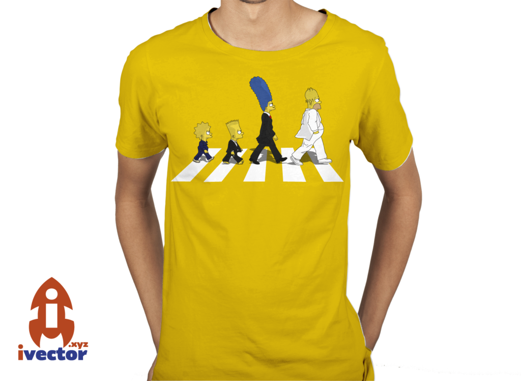 simpson-the-beatles-playera1-1024x748 The Simpson personajes The Beatles vector Eps