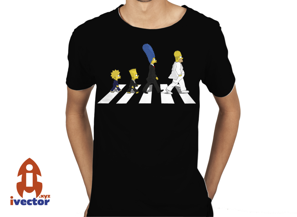 simpson-the-beatles-playera2-1024x748 The Simpson personajes The Beatles vector Eps